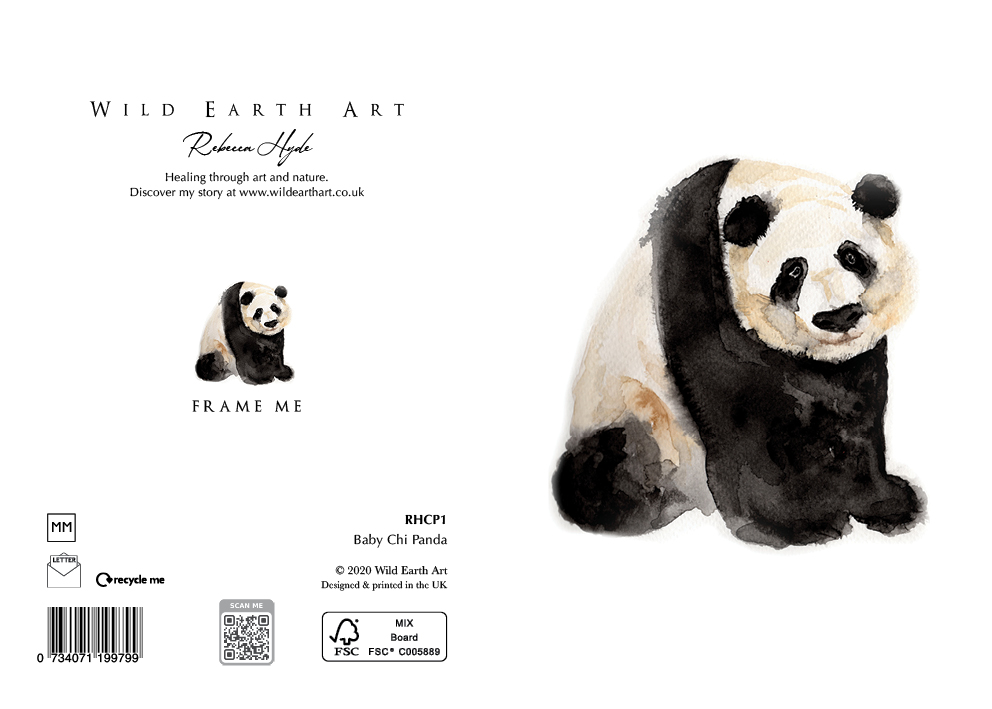 Watercolour painting greeting card. nature-inspired design from the Wild Earth Art collection by Rebecca Hyde. Wholesale Greeting cards, Watercolour Painting Artist - Greeting Card Art, Watercolour Painting Botanical, Nature and Animal Artist - Art