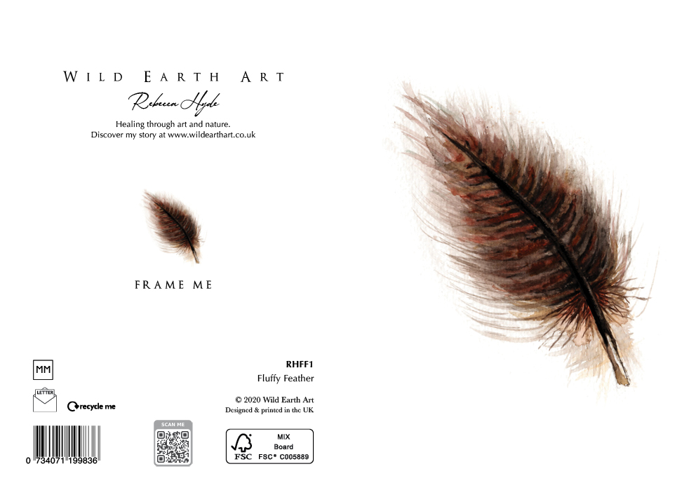 Watercolour painting greeting card. nature-inspired design from the Wild Earth Art collection by Rebecca Hyde. Wholesale Greeting cards, Watercolour Painting Artist - Greeting Card Art, Watercolour Painting Botanical, Nature and Animal Artist - Art