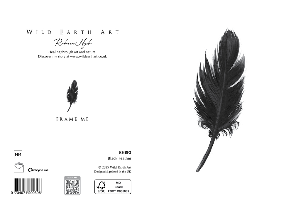 Watercolour painting greeting card. nature-inspired design from the Wild Earth Art collection by Rebecca Hyde. Wholesale Greeting cards, Watercolour Painting Artist - Greeting Card Art, Watercolour Painting Botanical, Nature and Animal Artist - Art