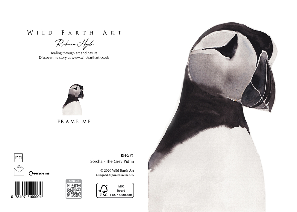 Watercolour painting greeting card. nature-inspired design from the Wild Earth Art collection by Rebecca Hyde. Wholesale Greeting cards, Watercolour Painting Artist - Greeting Card Art, Watercolour Painting Botanical, Nature and Animal Artist - Art