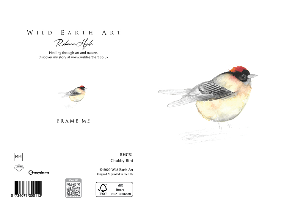 Watercolour painting greeting card. nature-inspired design from the Wild Earth Art collection by Rebecca Hyde. Wholesale Greeting cards, Watercolour Painting Artist - Greeting Card Art, Watercolour Painting Botanical, Nature and Animal Artist - Art