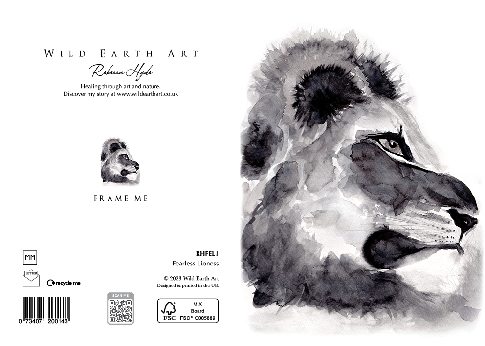 Watercolour painting greeting card. nature-inspired design from the Wild Earth Art collection by Rebecca Hyde. Wholesale Greeting cards, Watercolour Painting Artist - Greeting Card Art, Watercolour Painting Botanical, Nature and Animal Artist - Art