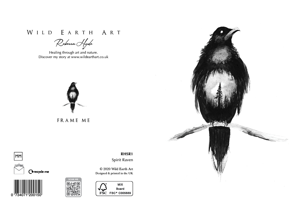 Watercolour painting greeting card. nature-inspired design from the Wild Earth Art collection by Rebecca Hyde. Wholesale Greeting cards, Watercolour Painting Artist - Greeting Card Art, Watercolour Painting Botanical, Nature and Animal Artist - Art