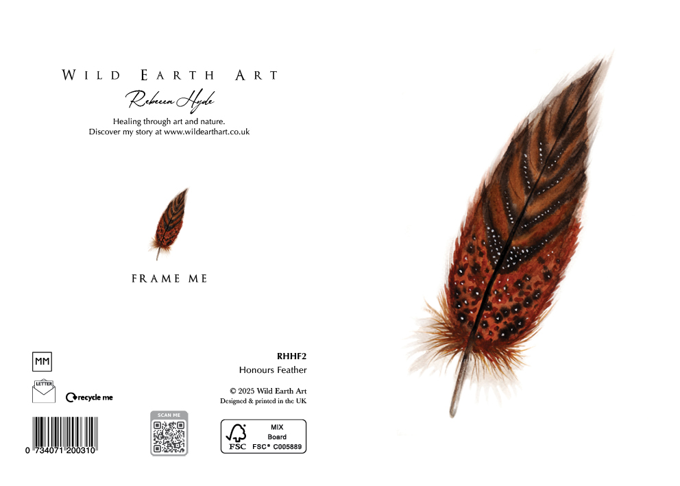 Watercolour painting greeting card. nature-inspired design from the Wild Earth Art collection by Rebecca Hyde. Wholesale Greeting cards, Watercolour Painting Artist - Greeting Card Art, Watercolour Painting Botanical, Nature and Animal Artist - Art