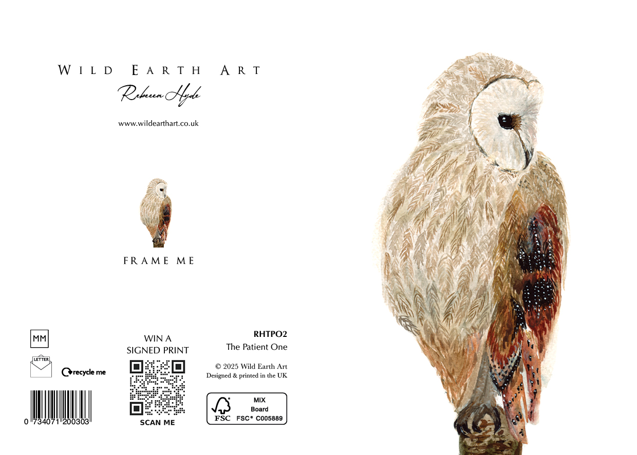 Watercolour painting greeting card. nature-inspired design from the Wild Earth Art collection by Rebecca Hyde. Wholesale Greeting cards, Watercolour Painting Artist - Greeting Card Art, Watercolour Painting Botanical, Nature and Animal Artist - Art